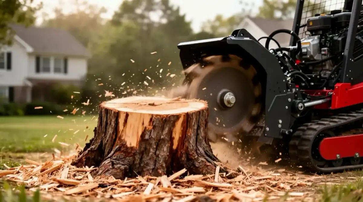 Stump Grinding performed by Trip's Tree Service in Wilmington, NC